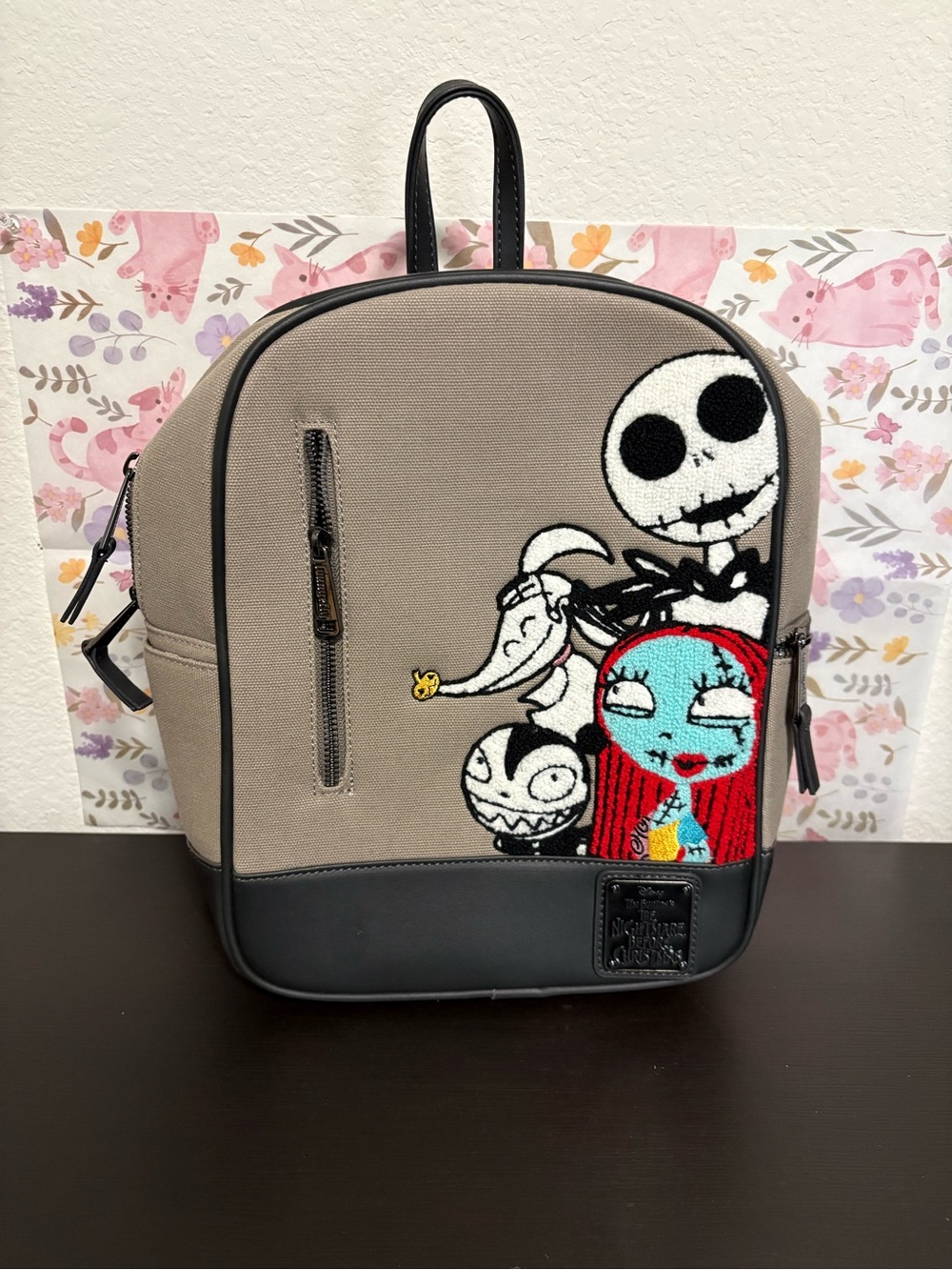 Loungefly Disney The Nightmare Before Christmas Chenille characters backpack PO